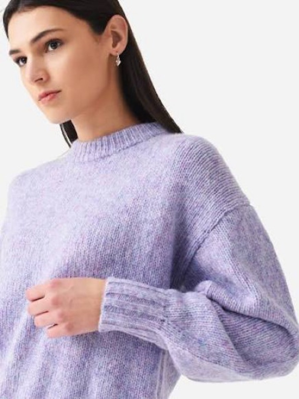 LINE Purple Wool Blend Marissa Sweater | Size Medium - Picture 2 of 8